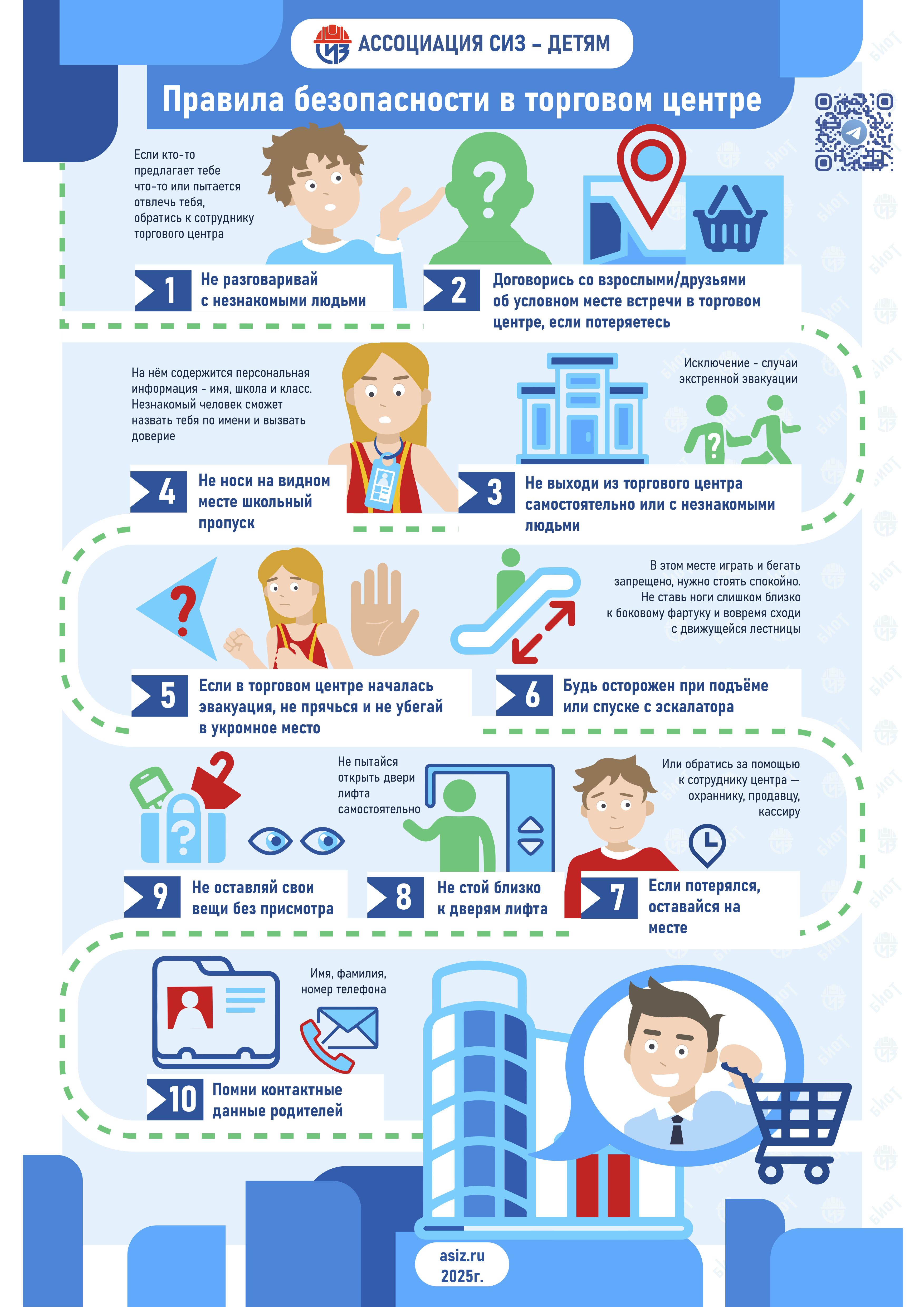 Правила безопасности в торговом центре