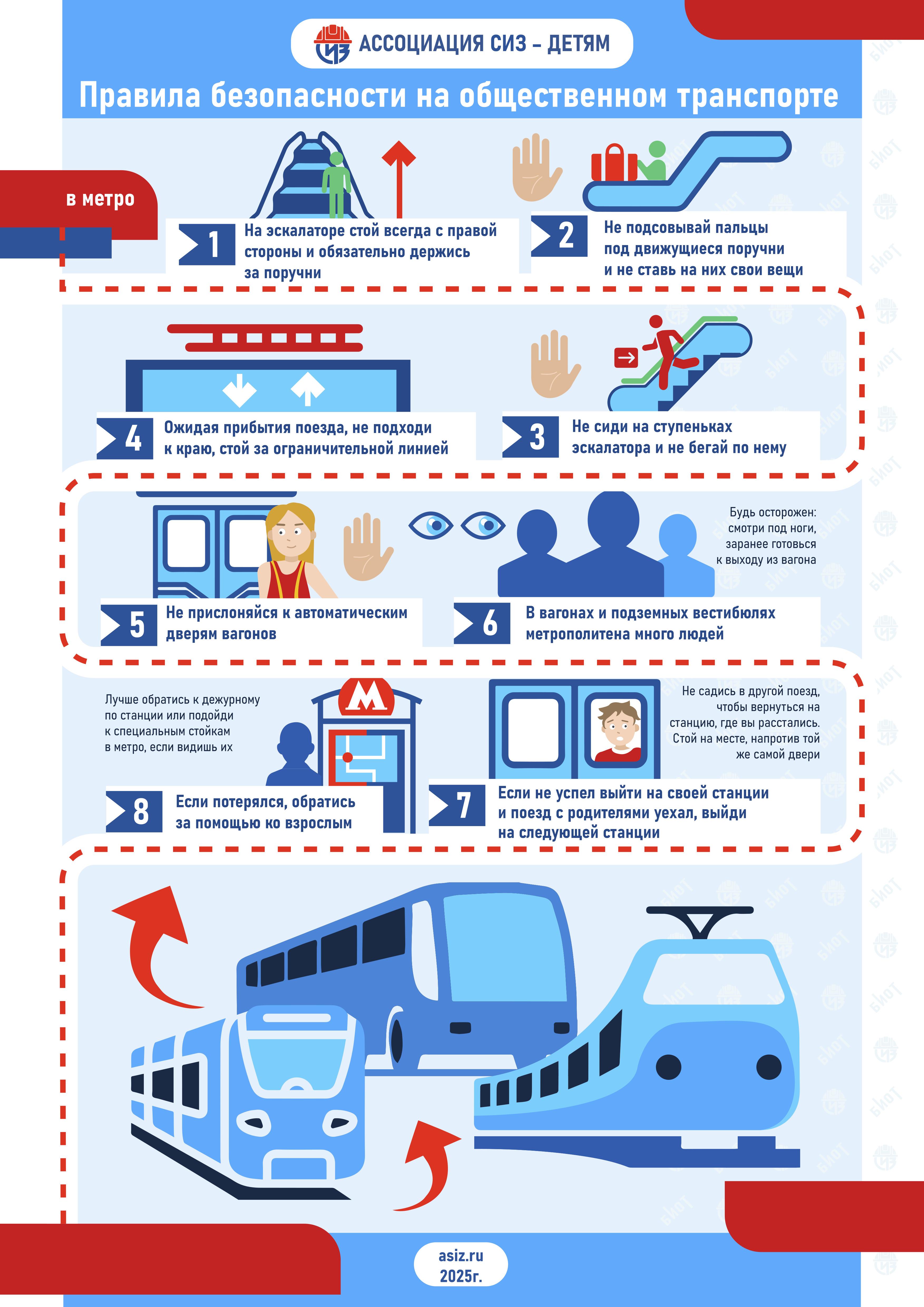 Правила безопасности на общественном транспорте