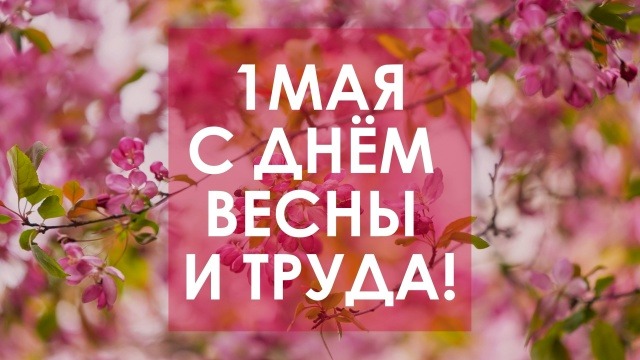 Дорогие москвичи, поздравляю вас с Днём Весны и Труда!
